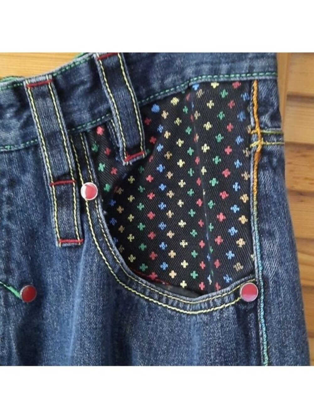 Coogi Australia Vintage Embroidered Denim Jeans Size W38 L34 - Picture 2 of 16